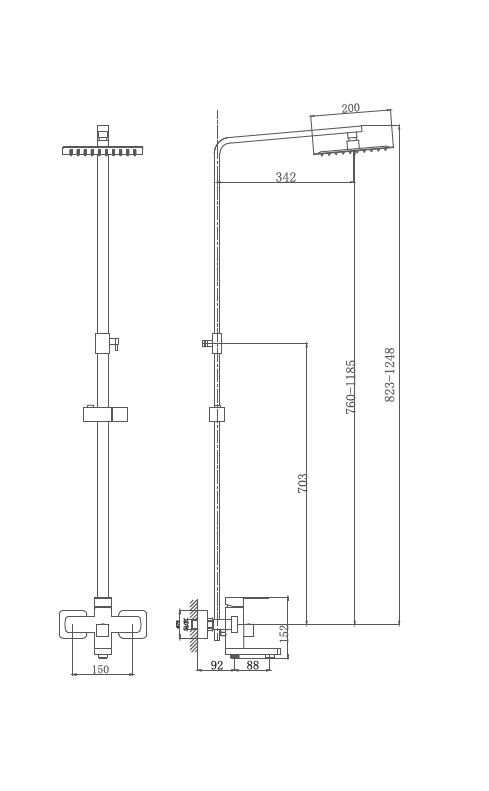 Душевая стойка Haiba HB803 HB24803 фото 2