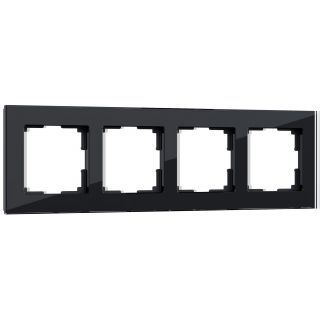 Рамка на 4 поста (черный) Werkel W0041108