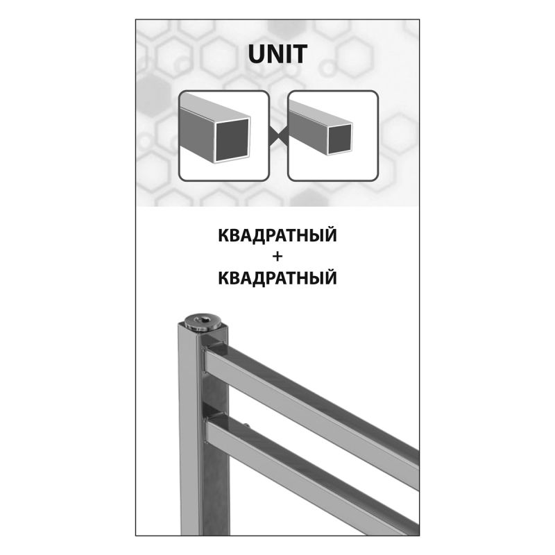 Полотенцесушитель электрический Lemark Unit П7 LM45607EBL 500x600, левый/правый, черный фото 5