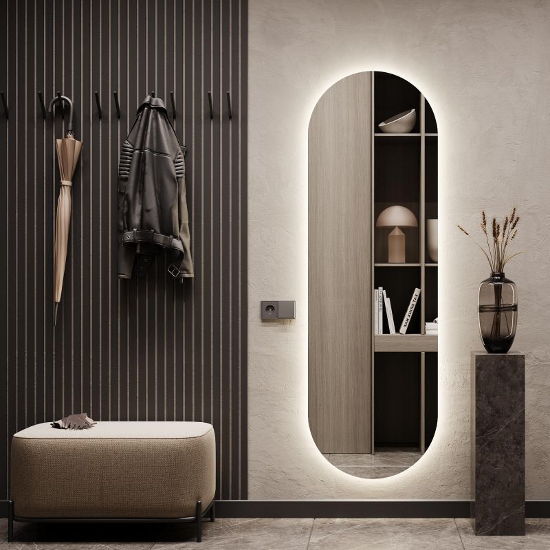 Зеркало безрамное с нейтральной подсветкой GENGLASS NOLVIS NF LED L BD-2375166 фото 2