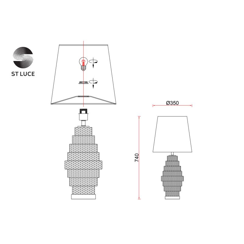 Настольная лампа ST Luce REXITE SL1001.104.01