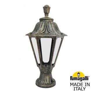 Светильник-столбик газонный FUMAGALLI RUT бронза, прозрачный E26.110.000.BXF1R