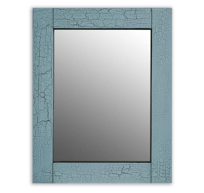 Настенное зеркало Dom Korleone Кракелюр Голубой 80х80 см BD-2882292