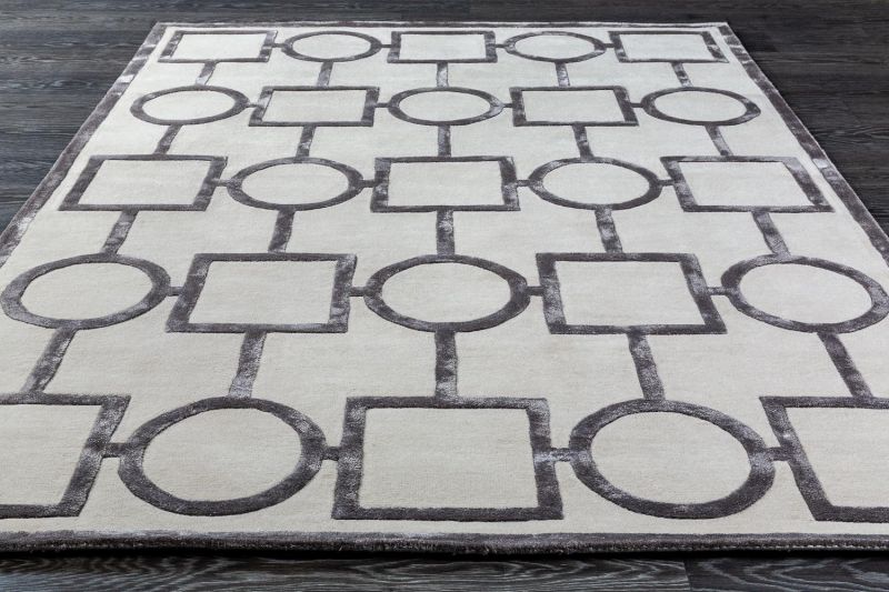 Индийский ковер из шерсти, арт-шёлка и хлопка Carpet «GEOMETRIC» G1-COLOR1 290 x 390 см фото 4