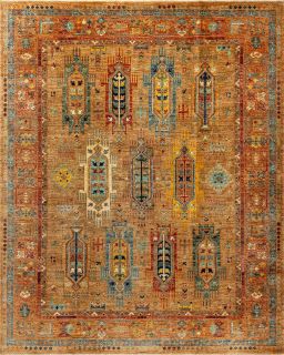 Пакистанский ковер из шерсти Carpet «WAZIR» 23125-BRN-BRN 206 x 256 см
