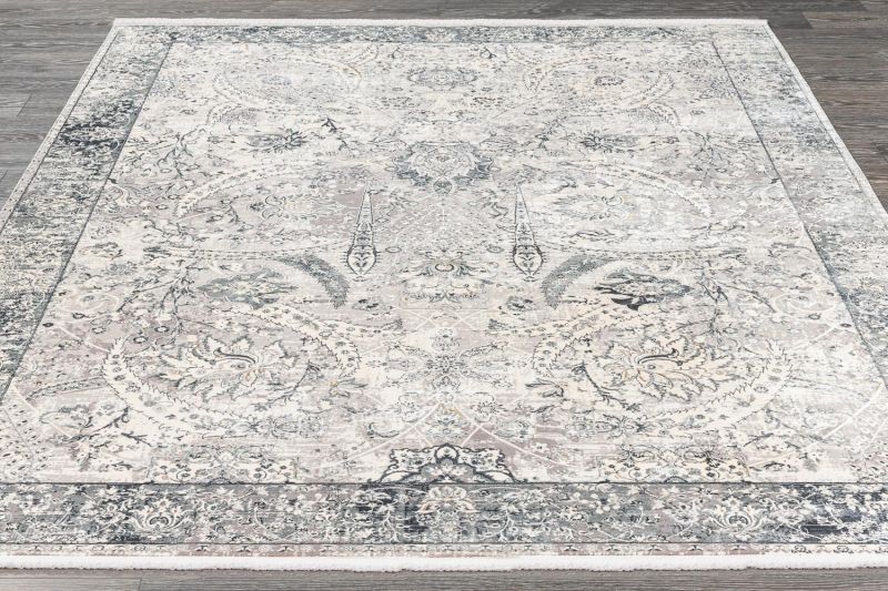 Турецкий ковер из эвкалиптового шёлка и акрила Carpet «SELECTED» M455A-CRE-DGRY 300 x 400 см фото 2