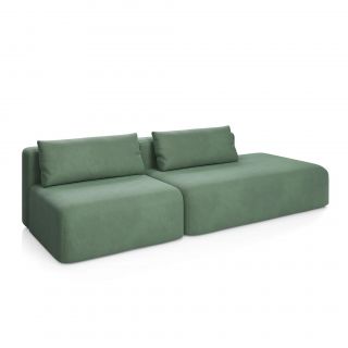 НОВЫЕ ЭМОЦИИ Диван прямой, темно-зеленый, угол правый D1 furniture BD-3063837