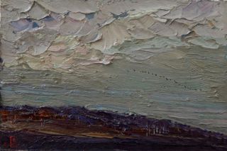 Картина "Осеннее небо" 30x20 Головченко Алексей
