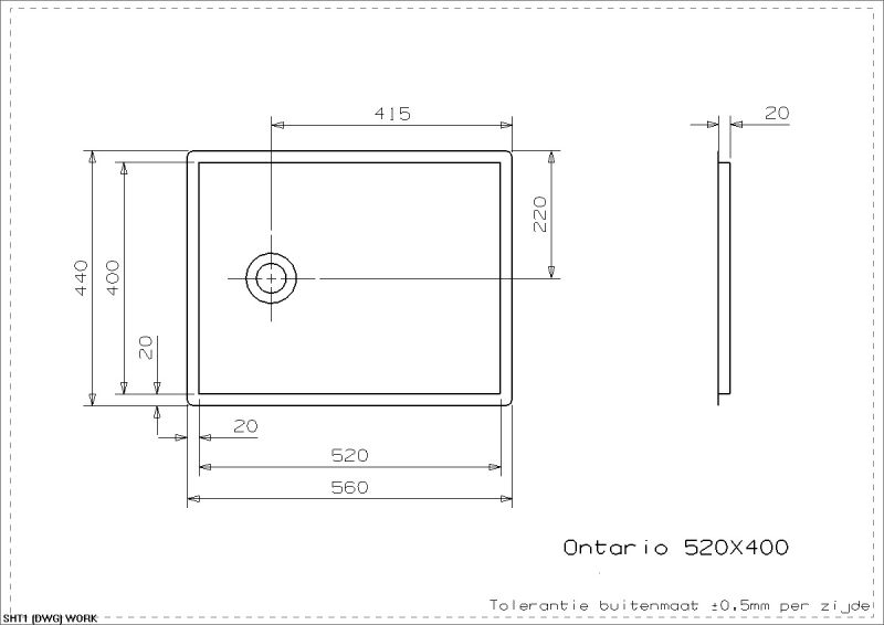 Кухонная мойка Reginox Ontario L 52x40 Flat lux 3597