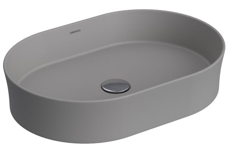Раковина-чаша BERGES Ego SL 181612, 55 см, матовая серая фото 1