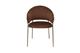 Стул обеденный Garda Decor BD-3061405 велюр коричневый