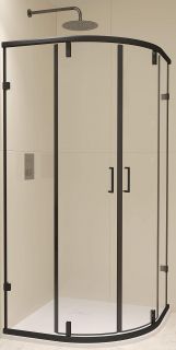 Душевой уголок RGW CL-55B 80x80 см, профиль черный, стекло прозрачное