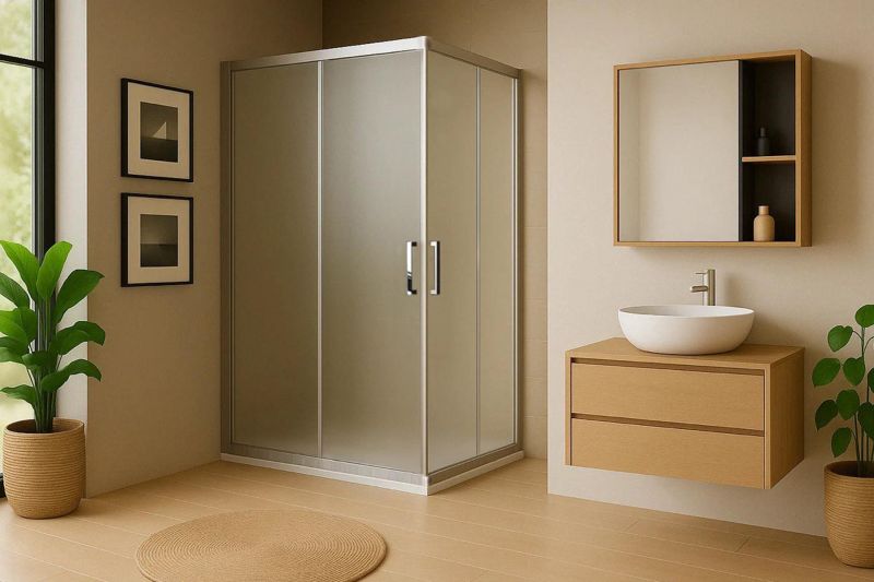 Душевой уголок Royal Bath HPD RBHPD-C-ST 120, профиль хром матовый, стекло матовое фото 2
