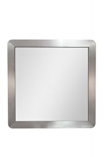 Зеркало настенное в раме Garda Decor матовый никель BD-3145046