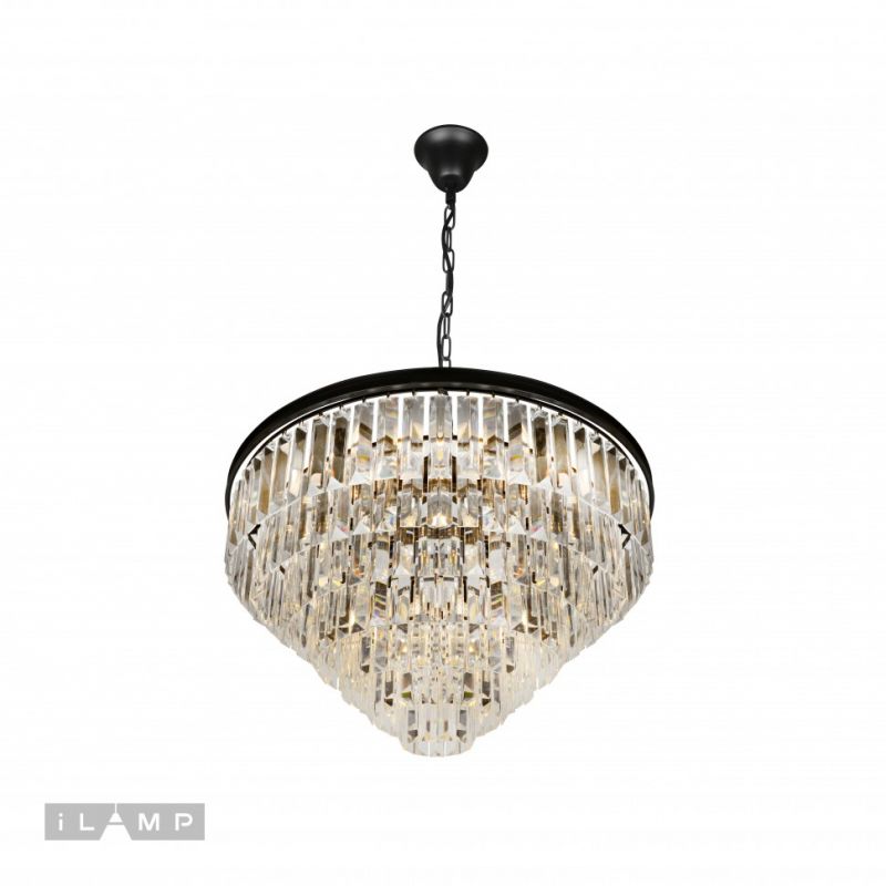 Подвесная люстра iLAMP Triumph 40W E14 6101-800 BK фото 1
