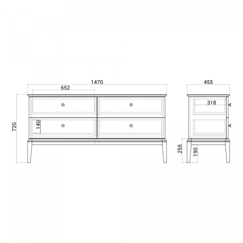 Комод The IDEA Crystal BD-1965021