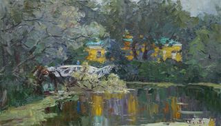 Картина "тихая усадьба" Вилков Андрей