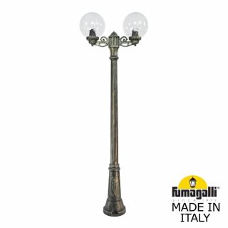 Садово-парковый фонарь Fumagalli GLOBE 250 бронза, прозрачный G25.156.S20.BXF1R