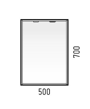 Зеркальный шкаф Corozo Орегон 50/С SD-00001435, 50х70 см