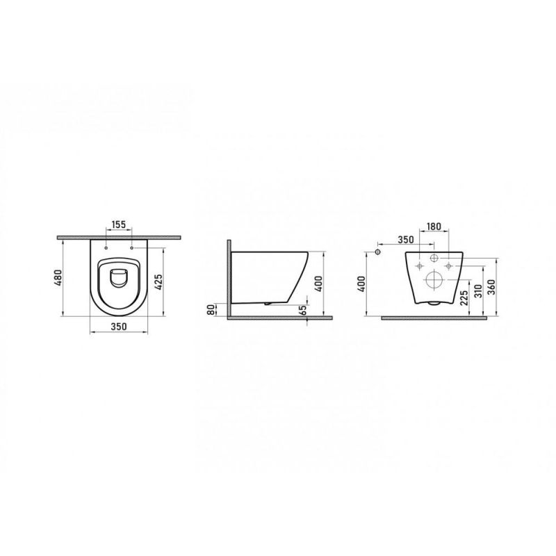 Подвесной унитаз BERGES NOVUM525 OKUS 043274 с инсталляцией и черной клавишей смыва Soft Touch