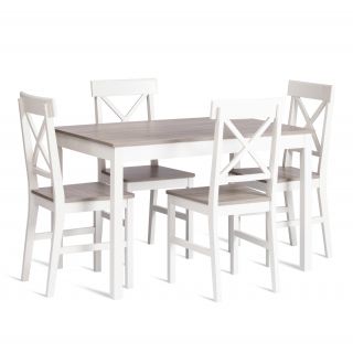 Обеденный комплект Tetchair Хадсон (стол + 4 стула) BD-3021493