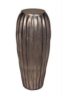 Ваза стеклянная Garda Decor черный оникс BD-3145026