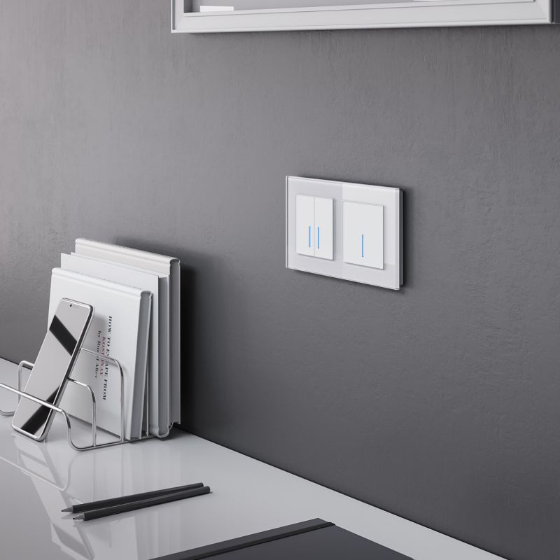 Сенсорный выключатель одноклавишный с системой Умный дом (белый) Werkel W4510601