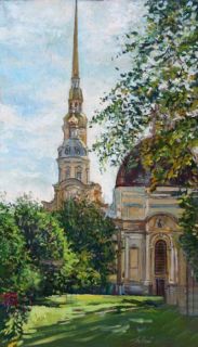 Картина "Петропавловская крепость в июле" Андрей Белевич