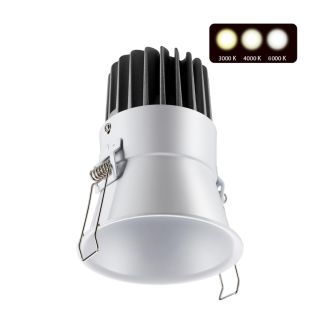 Встраиваемый светодиодный светильник с переключателем цветовой температуры NovoTech SPOT LANG 358910