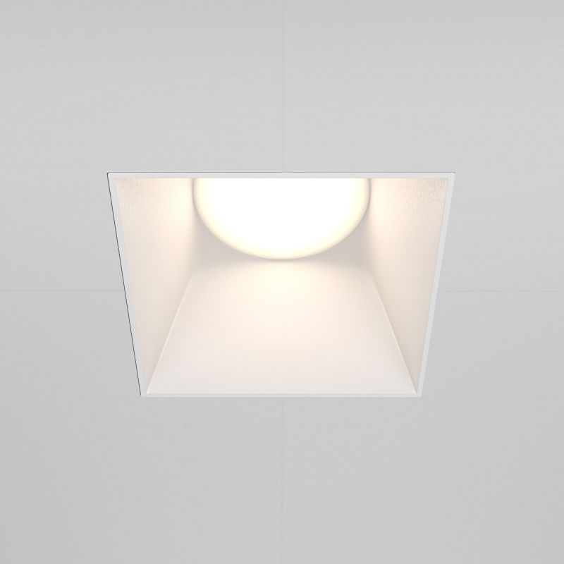 Встраиваемый светильник Maytoni Downlight Share DL051-01-GU10-SQ-W