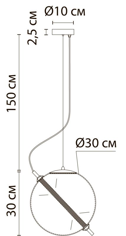 Светильник подвесной Arte Lamp HOLLY A3230SP-1PB