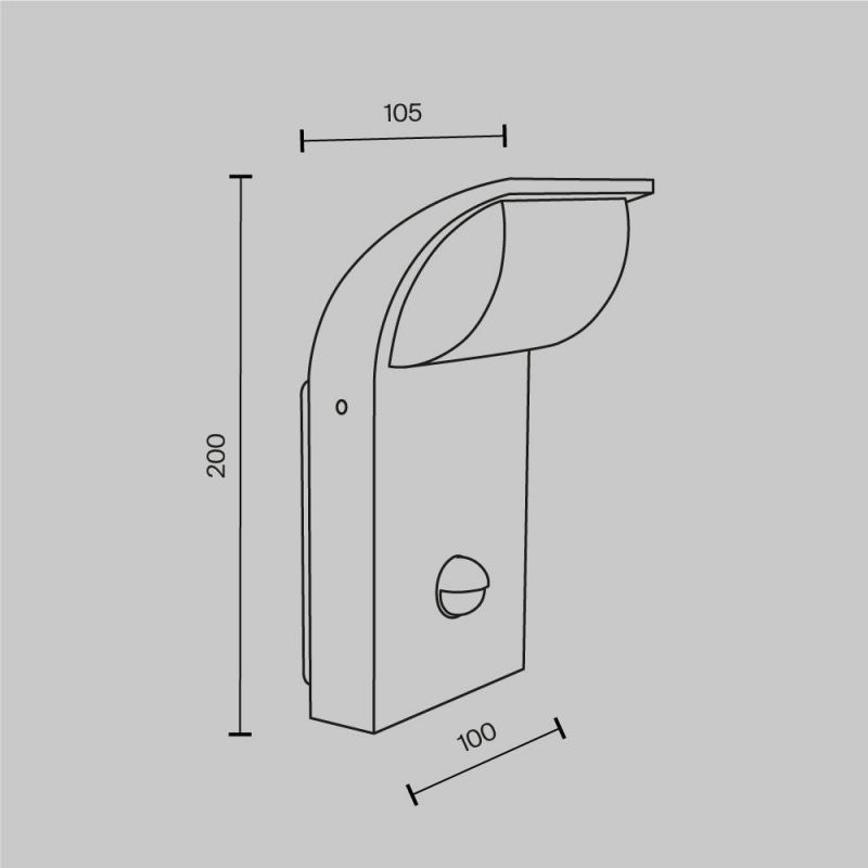 Настенный светильник (бра) Maytoni Stock O446WL-L7GF3KSR