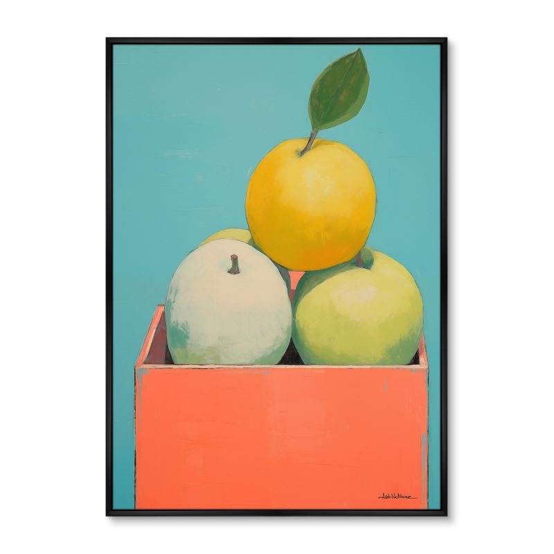 Репродукция картины ArtNoMore на холсте Box full of apples, 2024г. фото 2