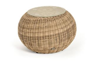 Кофейный столик 4SIS Барселона из искусственного ротанга, соломенного цвета BD-3128266