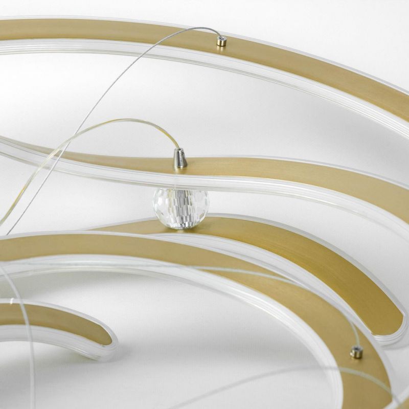 Люстра подвесная LUSSOLE HALE LED 3000-4300-5700К(теплый, белый, холодный) 113W LSP-7380 фото 3