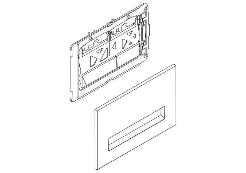 Кнопка смыва BelBagno MARMI BB010-MR-CHROME механическая