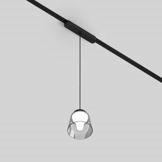 Светильник для трека Denkirs Air Hang 2700-6500 со светодиодом,  2700-6500K,черный, стекло, акрил DK5377-BK