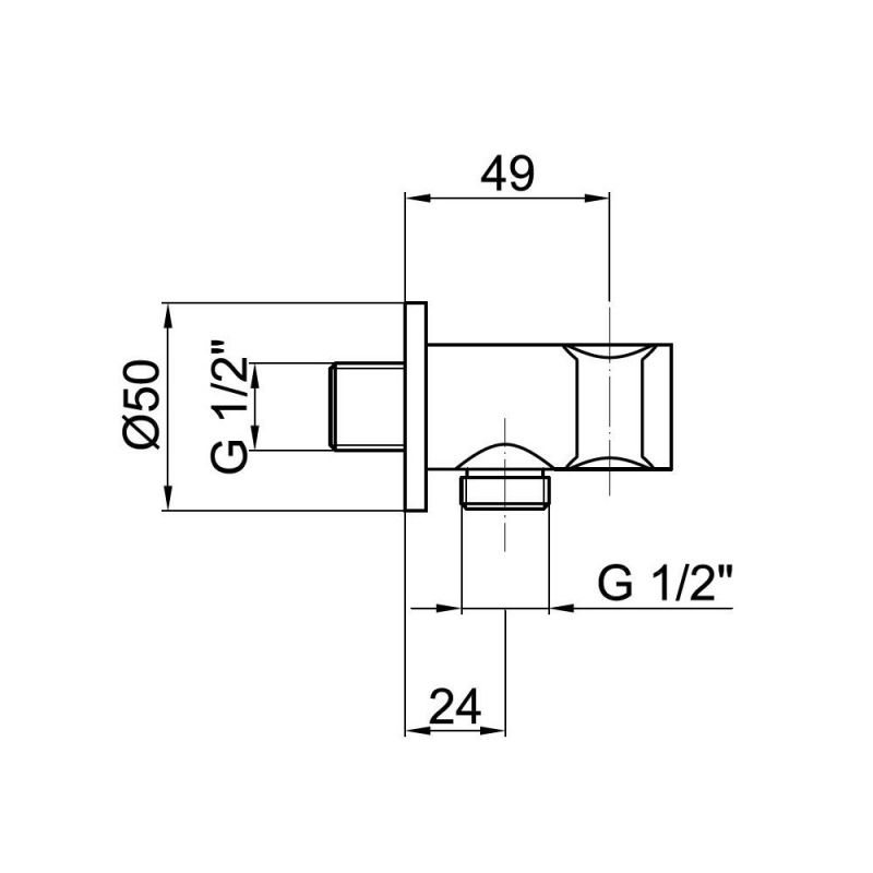 Шланговое подключение Webert AC0478560, черный