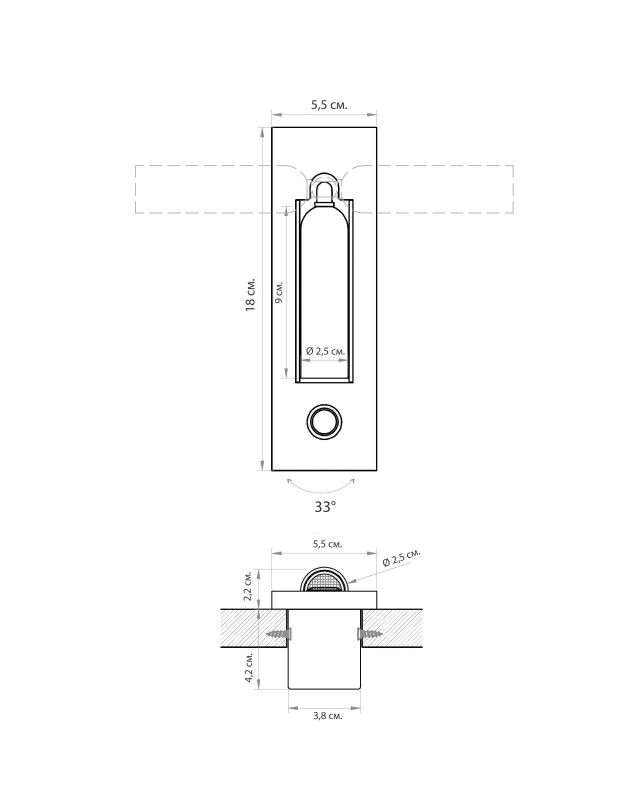 Встраиваемый в стену светильник LH Mirror Home Трейс BD-3069771 фото 10