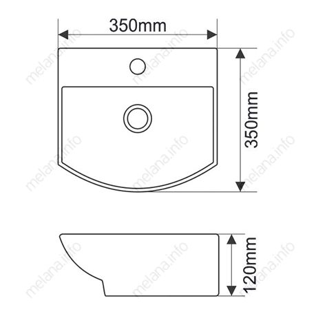 Раковина Melana 78014B-805 фото 2