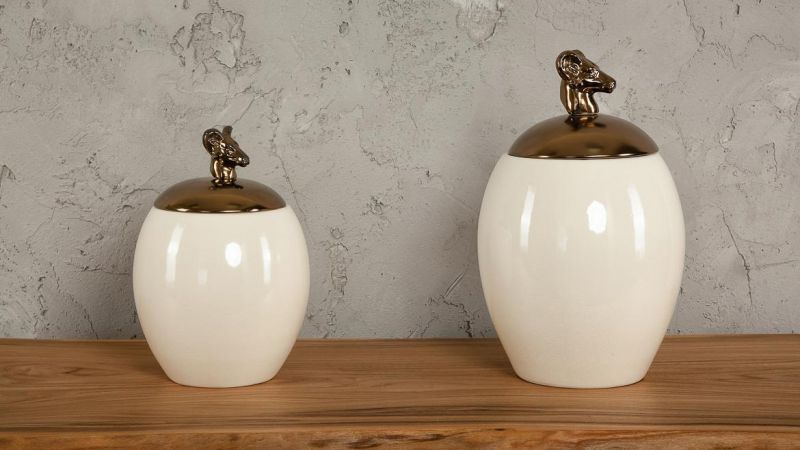 Ваза декоративная Decor-of-today Белоснежный муфлон BD-1503599 фото 2