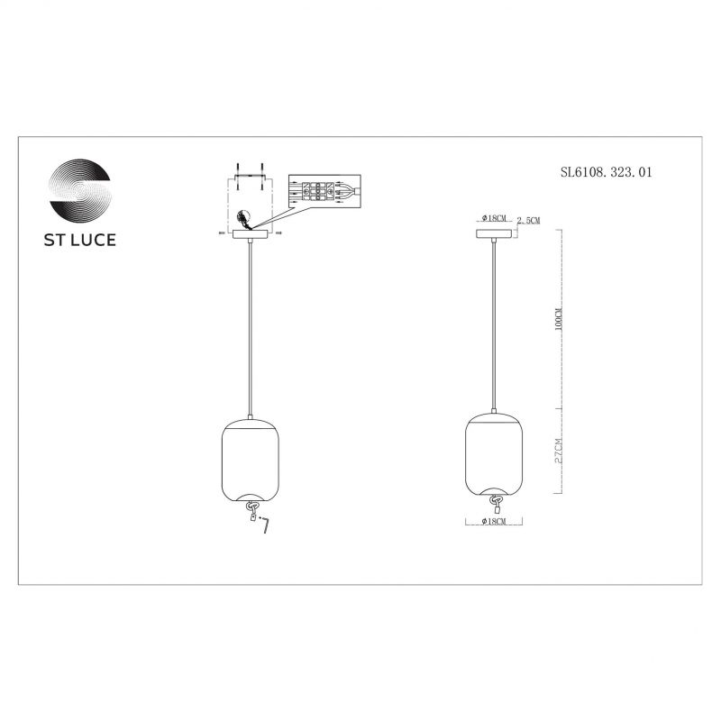 Люстра подвесная ST Luce Ozzio SL6108.323.01