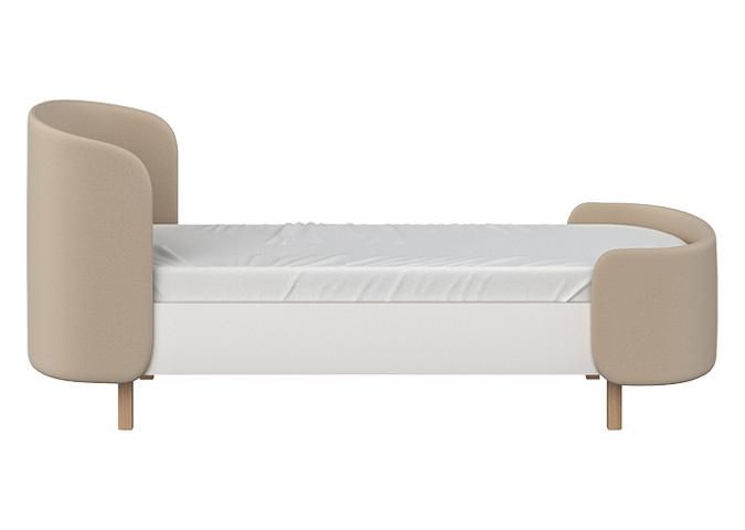 Кровать подростковая Ellipsefurniture KIDI Soft размер М (бежевый) KD010110020101 фото 2