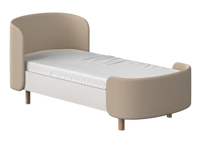 Кровать подростковая Ellipsefurniture KIDI Soft размер М (бежевый) KD010110020101 фото 1