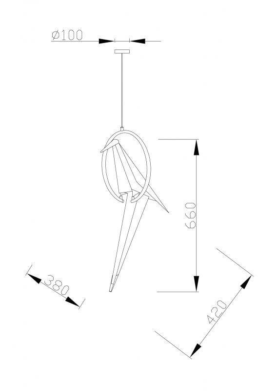Светильник подвесной Moderli Birds V3071- 1PL