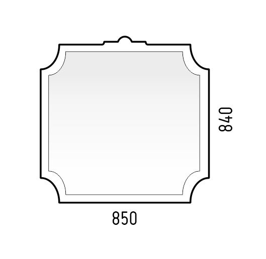 Зеркало Corozo Манойр SD-00000980 85 см