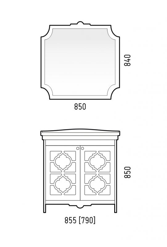 Зеркало Corozo Манойр SD-00000980 85 см