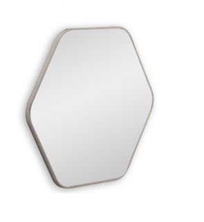 Зеркало в тонкой раме Smal Hexagon S Silver BD-3067244