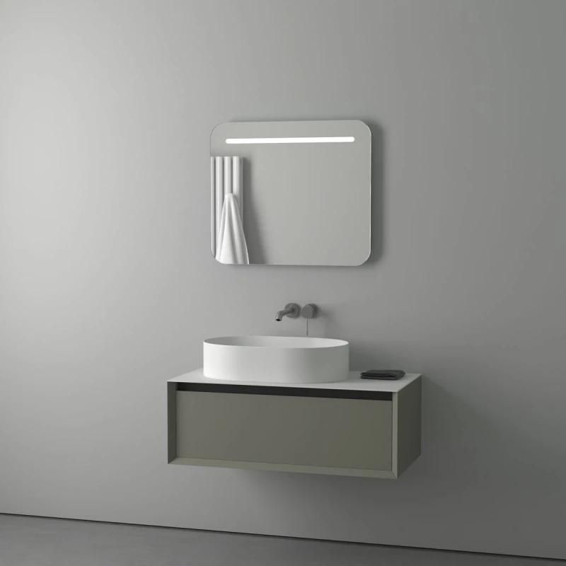 Зеркало для ванной EVOFORM Ledline BY 2144, с LED-светильником 70х60см фото 4