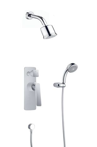 Душевая система Timo-F Helmi SX-4059/00-16SM с внутренней частью белая/хром